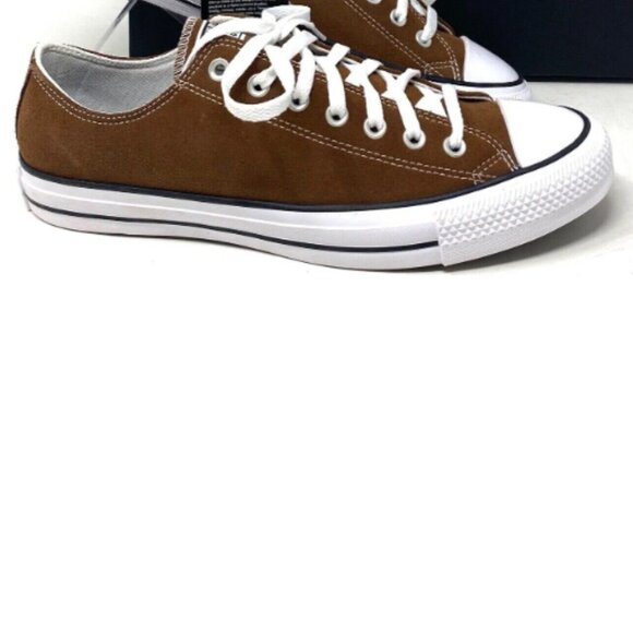 EUC CTAS Converse OX Low Skate Suede Dark Clove KICKS A07854C (6.5M/8.5W) - Picture 1 of 7